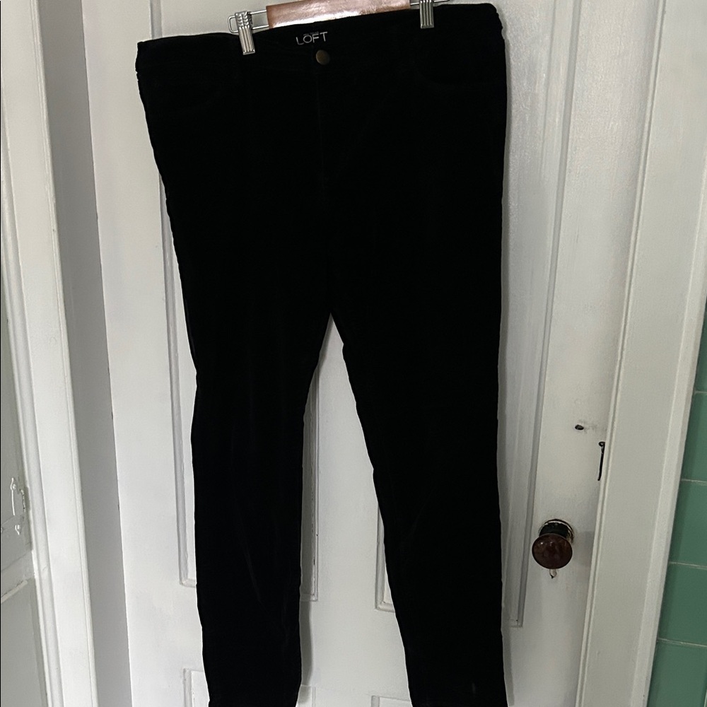 LOFT Midnight Black Baby Corduroy Trousers